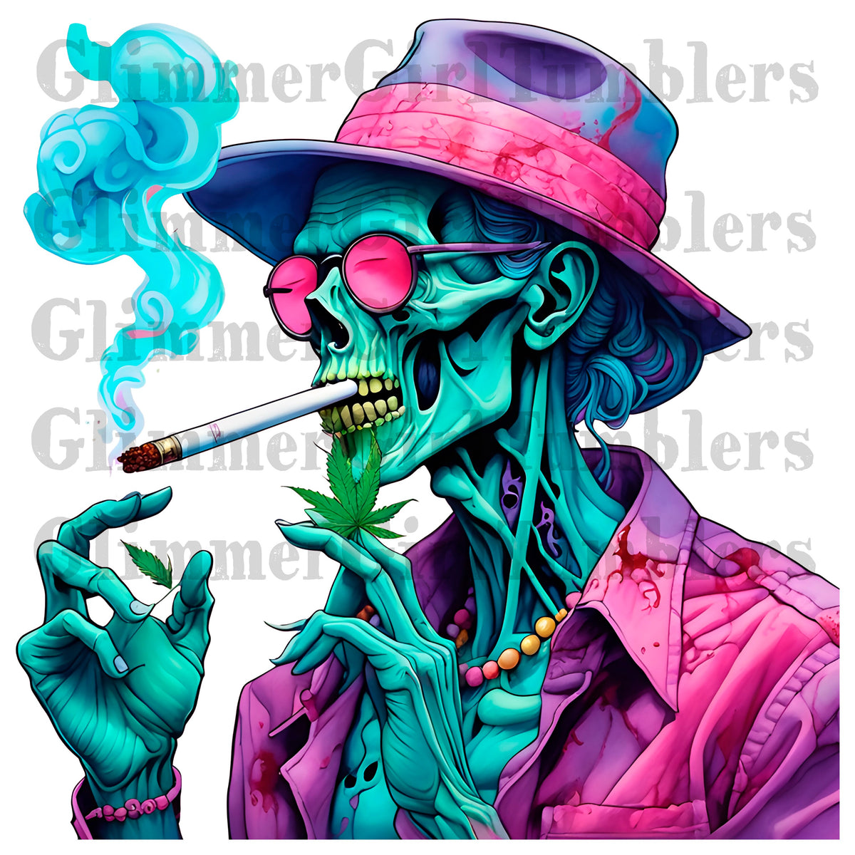 Weed Cannabis 420 PNG | Zombie Smoking Cannabis | Cannabis sublimation design |  Weed Transparent Back grounds | Cannabis Clipart PNG |