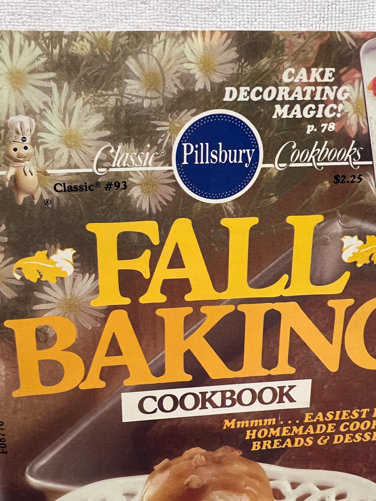 Pillsbury Fall Baking, Classic #93, 1988, Recipe Book For Collectors,