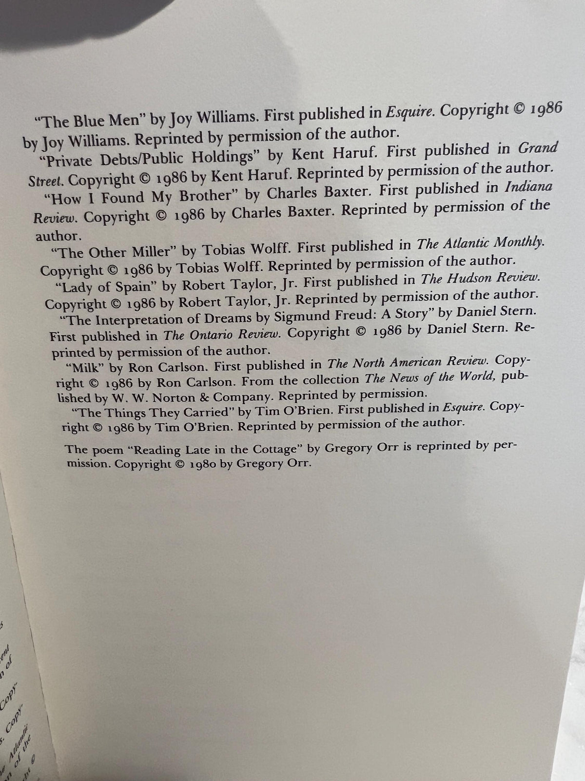 The Best American Short Stories 1987,  Paperback, Ann Beattie, Rare Classic Books For Book Lovers