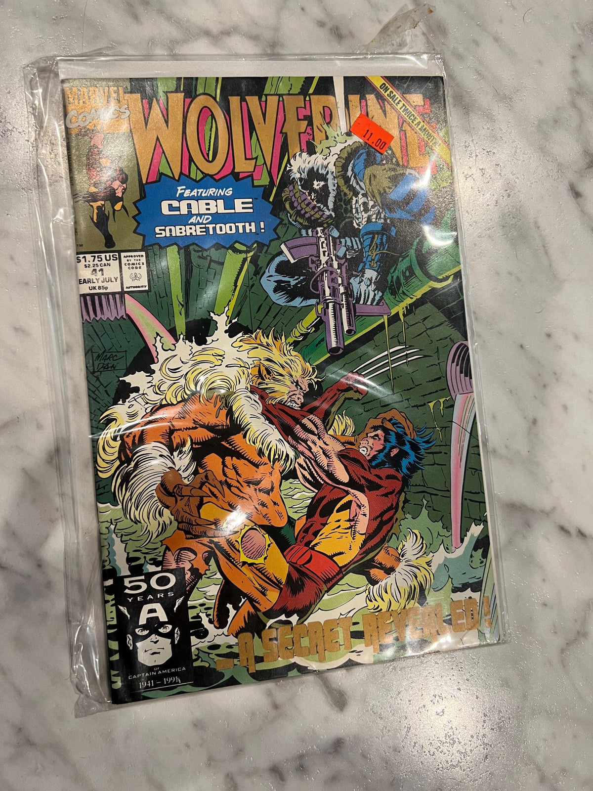 Wolverine Marvel Comics #41 1991, Early July,