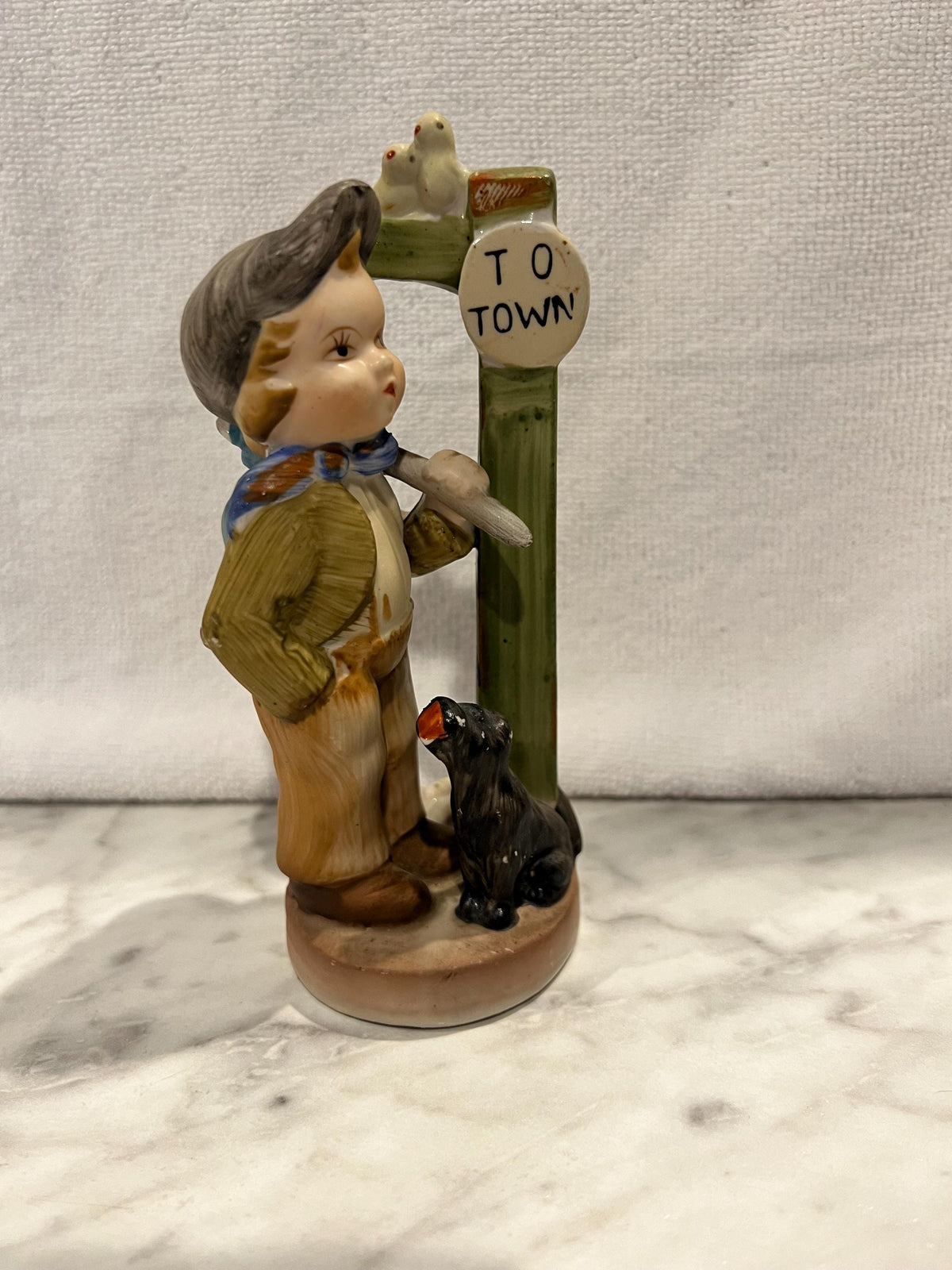 Napco American Little Boy Figurine, Children’s Vintage,