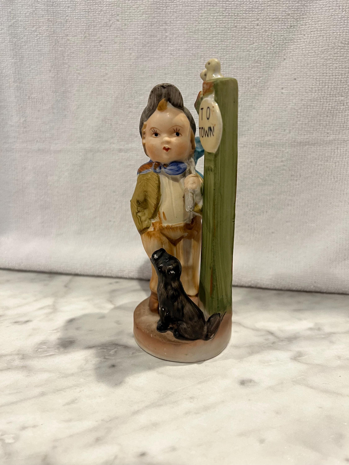 Napco American Little Boy Figurine, Children’s Vintage,