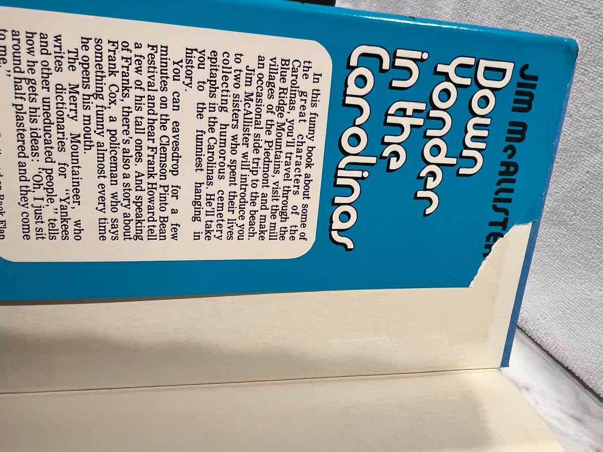 Down Yonder In The Carolinas, Jim McAllister, Greer, Anderson, Clemson, Clinton, Easley, Greenville, South Carolina